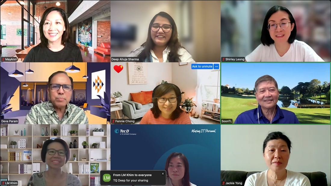 Online session with leaders from Southeast Asia